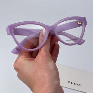 Gucci Women BRAND NEW Eyeglasses Violet Cat Eye GG1581O 004